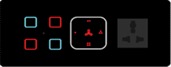 Loft 4 Switch 1 Fan 1 Plug Touch Panel